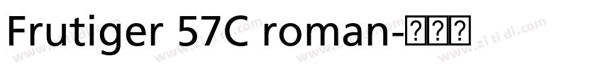 Frutiger 57C roman字体转换